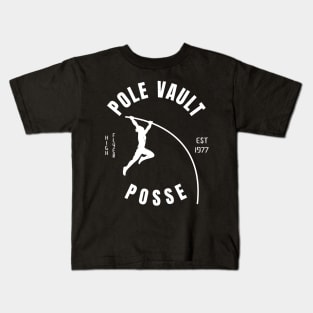 Men Athletics Pole Vault Posse Athlete Gift Kids T-Shirt